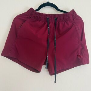 YoungLA Maroon Athletic Shorts Size Medium